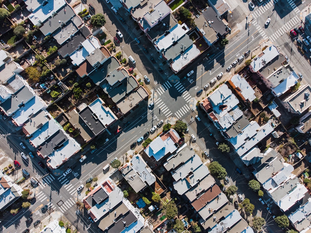 aerial view of city buildings during daytime