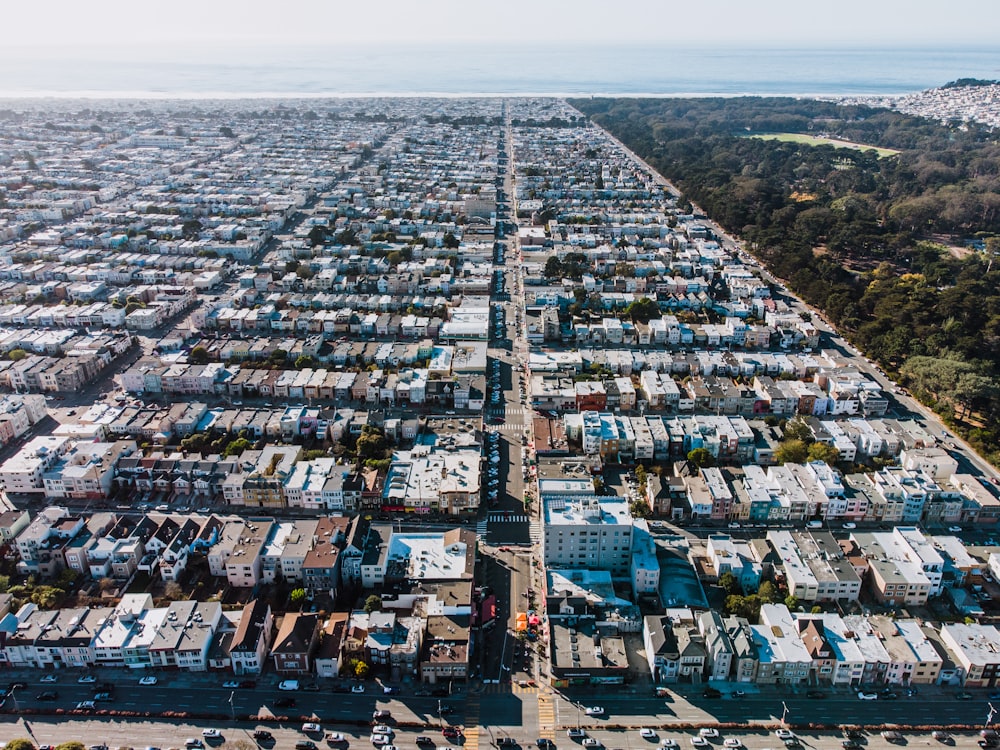 aerial view of city buildings during daytime