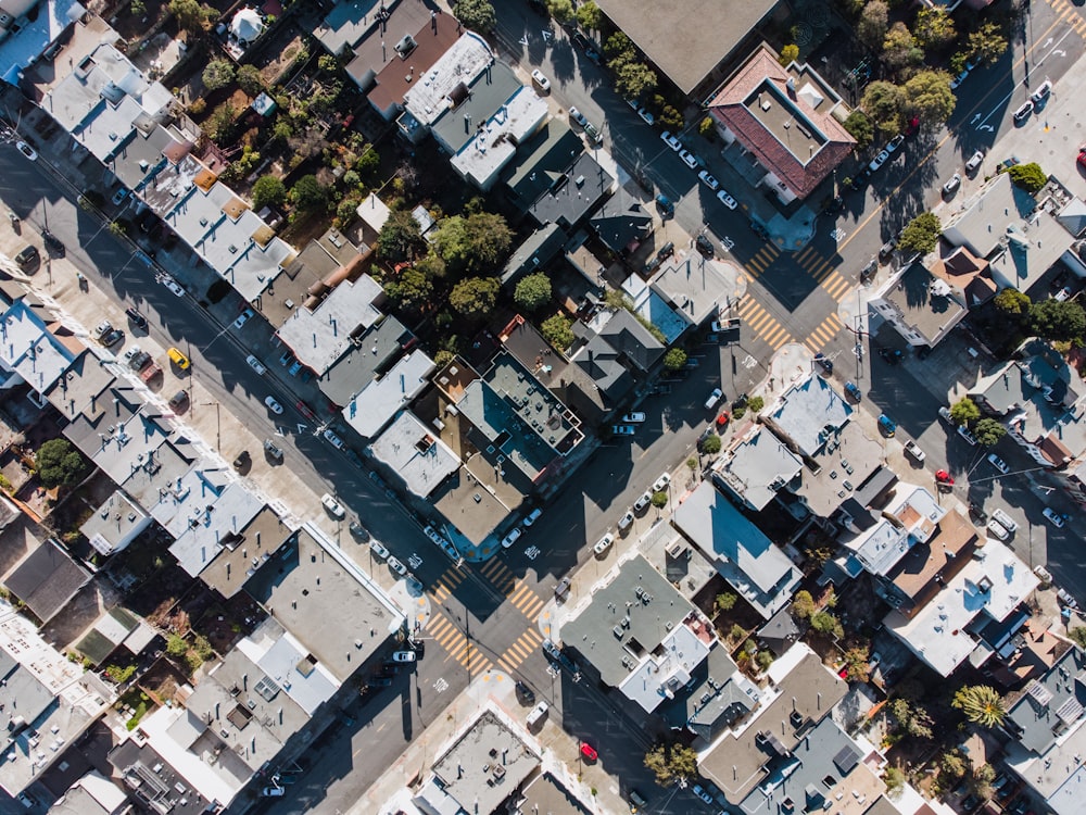 aerial view of city buildings during daytime