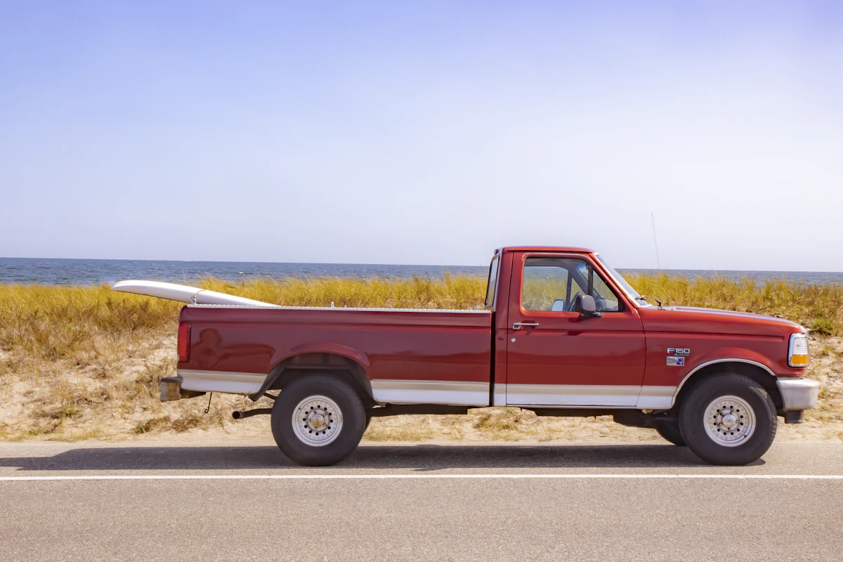 Pickup truck used by Cowtown Cleanup Crew for local junk removal jobs