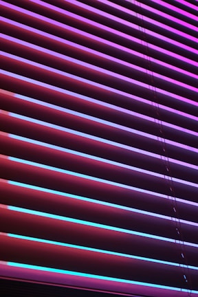 A variety of colors and patterns available for electric blinds.