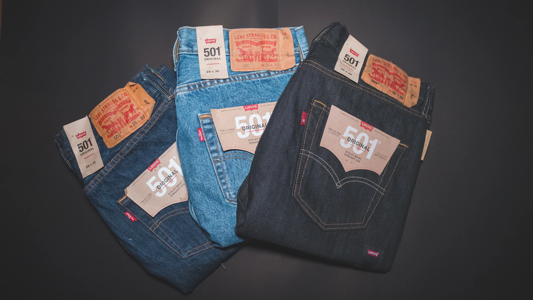 Finished denim trousers produced for an international brand