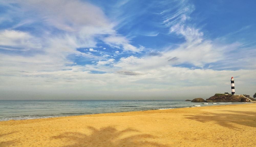 brown sand near body of water during daytime