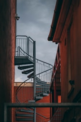 Finished metal staircase installed in a modern Manchester office building.