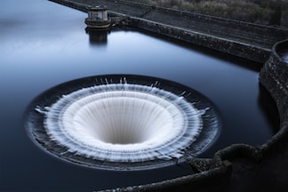 time lapse photography of water falls