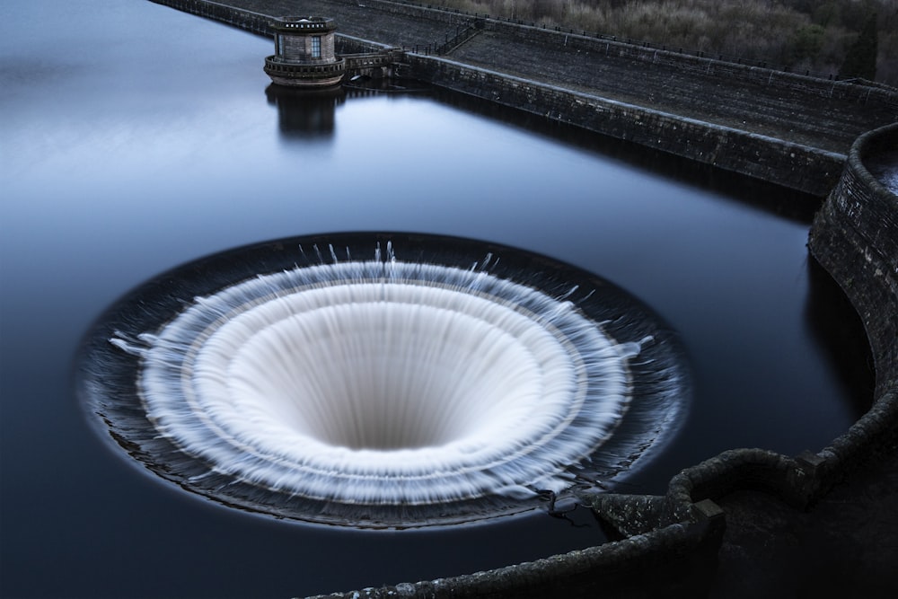 time lapse photography of water falls