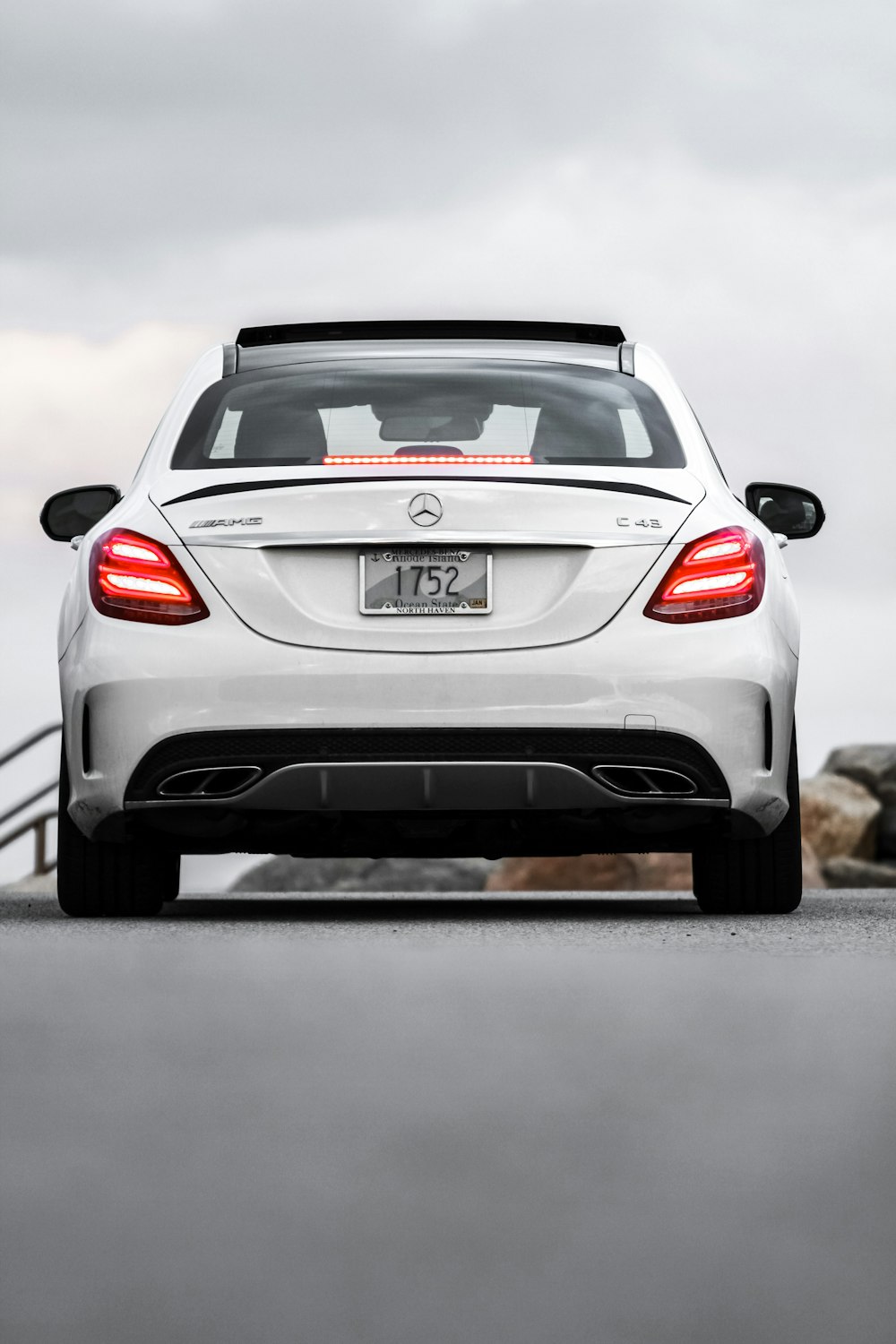 white bmw m 3 on snow covered ground