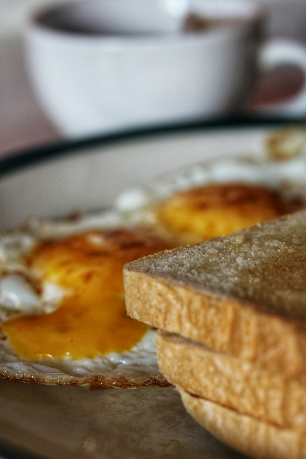 brown bread on white ceramic plate