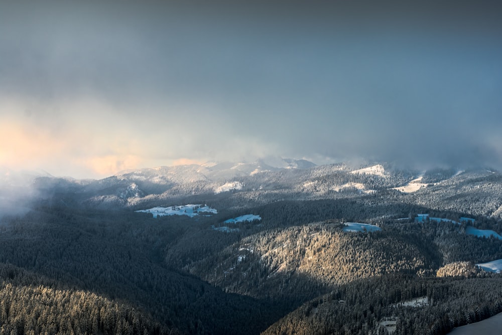 aerial view of mountains during daytime