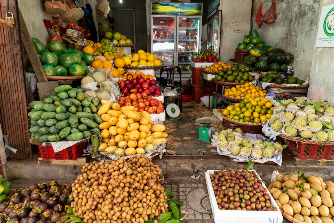 fruit stand on the market