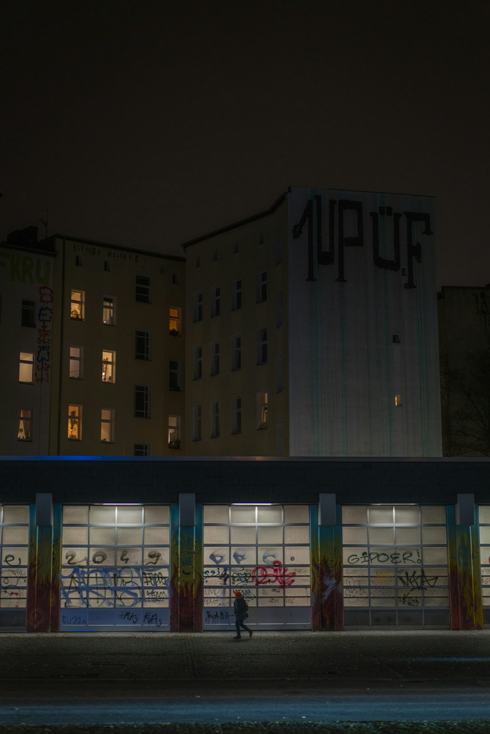 brown concrete building during nighttime