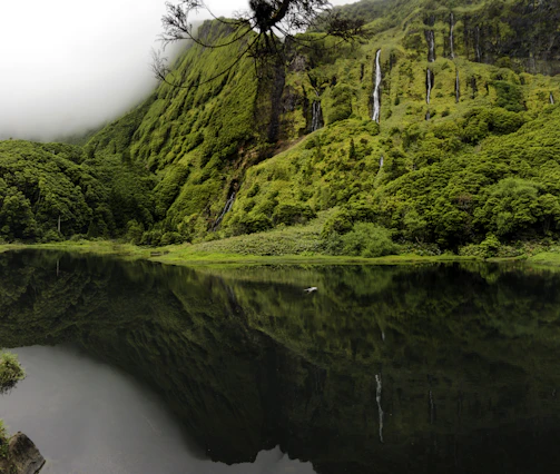 A serene snapshot of the lush hills and waterfalls of Lonavala during monsoon.