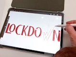 A professional signing a digital document on a tablet with a secure lock icon overlay.