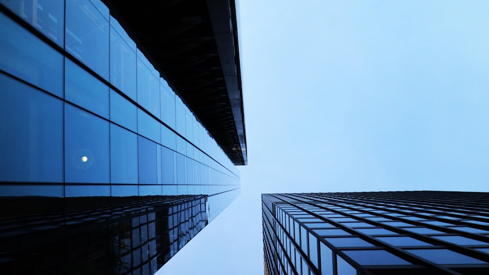 low angle photography of high rise building