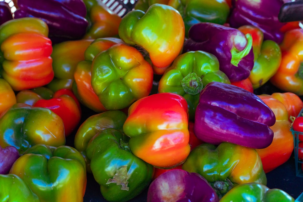 red and green bell peppers