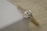 A gold ring with a central, large, round diamond flanked by smaller diamonds is resting on a light-colored textured surface. The setting is intricate, showcasing fine details and craftsmanship.