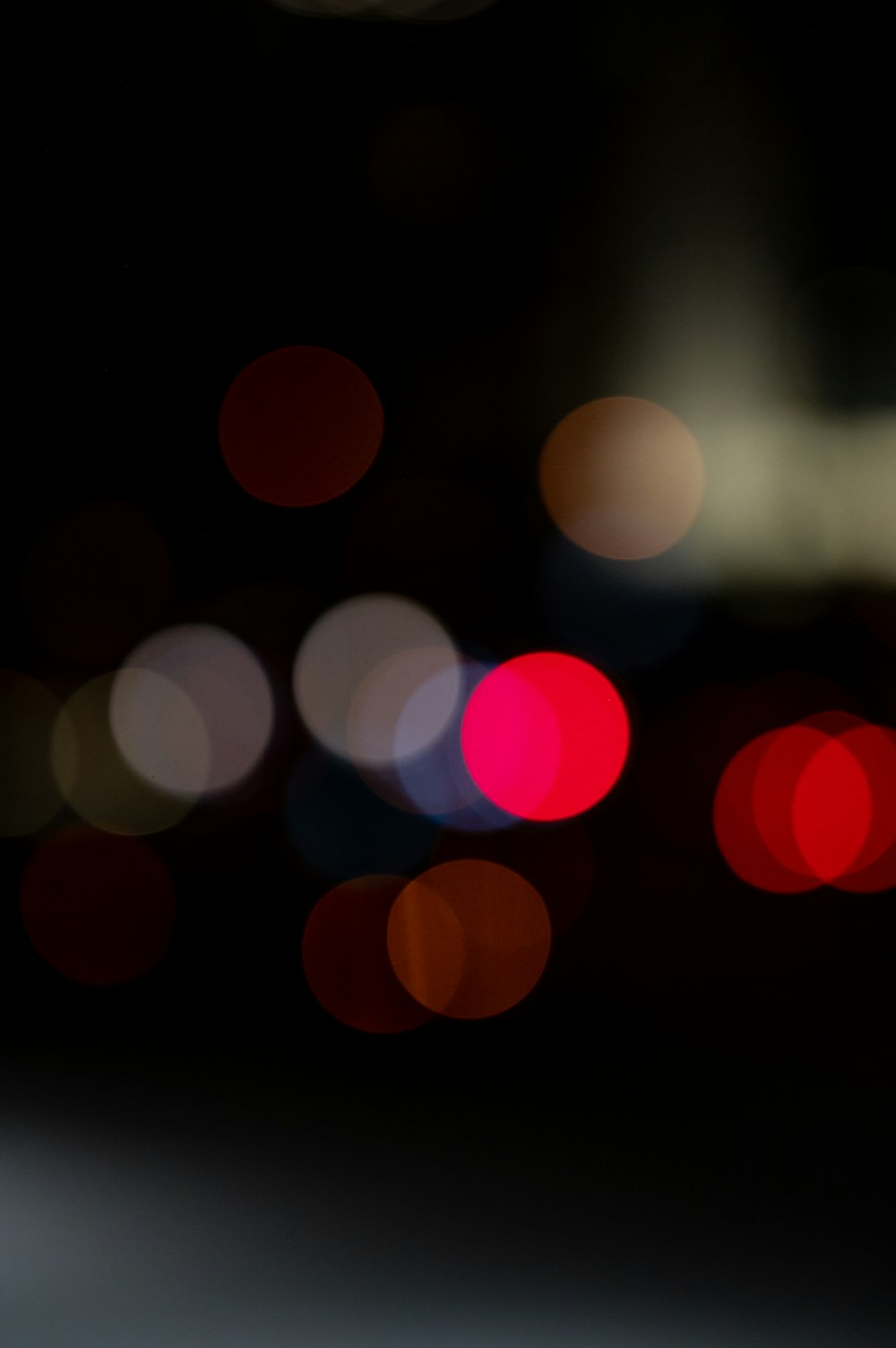 red and yellow bokeh lights