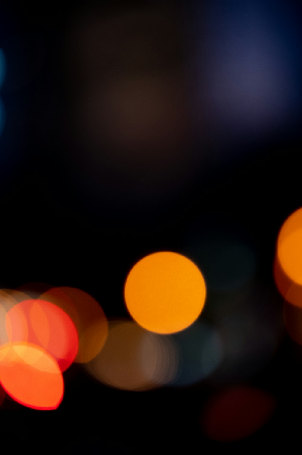 bokeh photography of orange lights