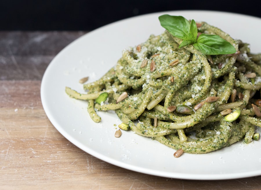 Pasta Integral con Pesto Casero