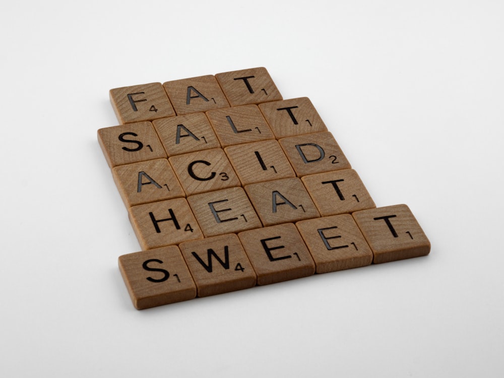 brown wooden blocks on white surface