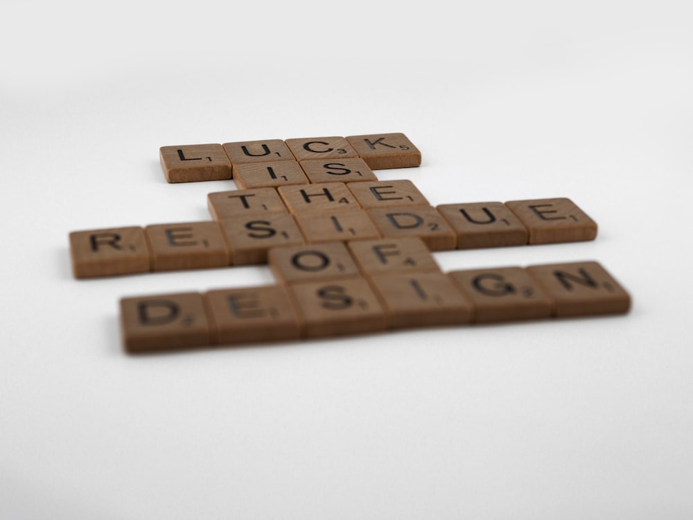 brown wooden blocks on white surface