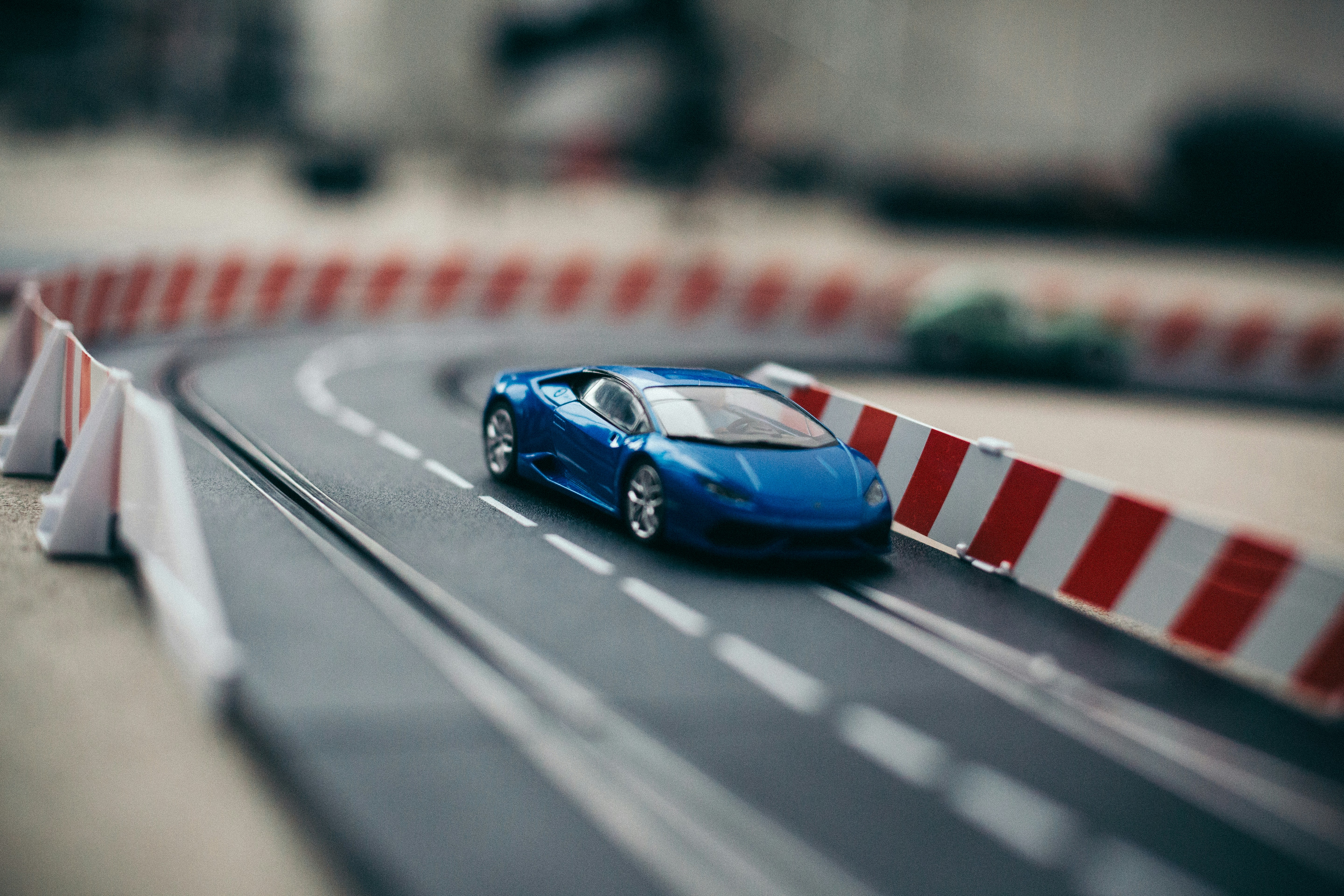 blue slot car