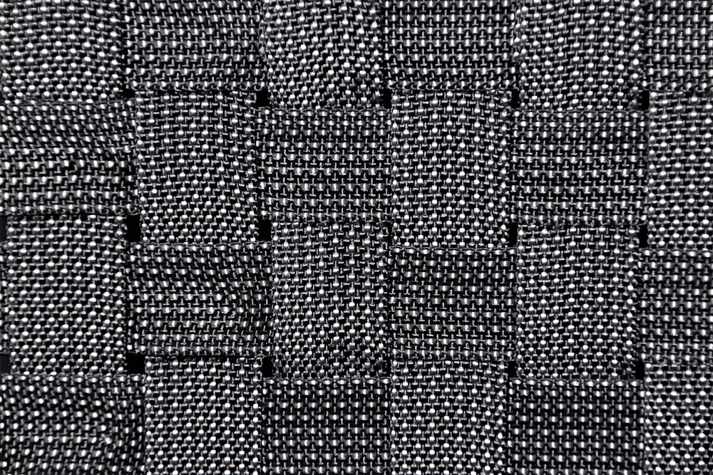 black and white checkered textile