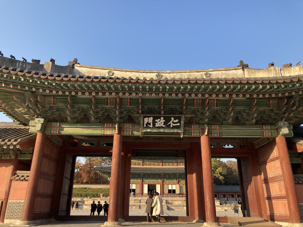 people walking on brown temple during daytime