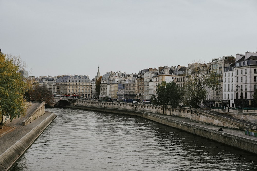 body of water near city buildings during daytime