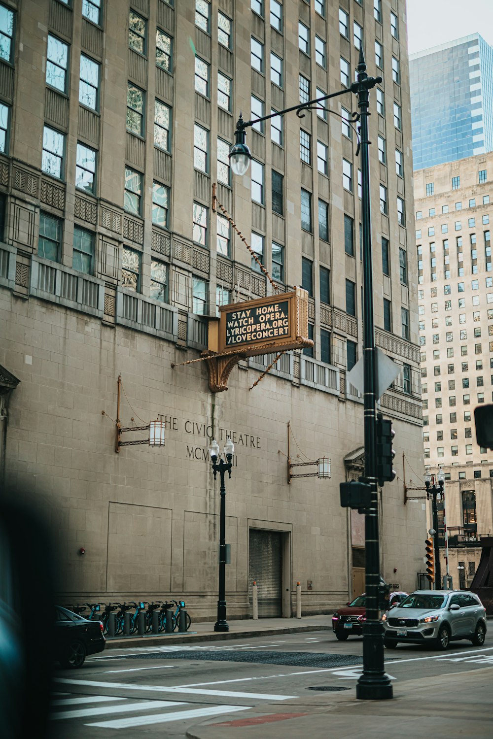 brown and black street sign