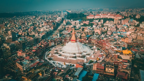 Boudhanath Stupa Kathmandu at dawn