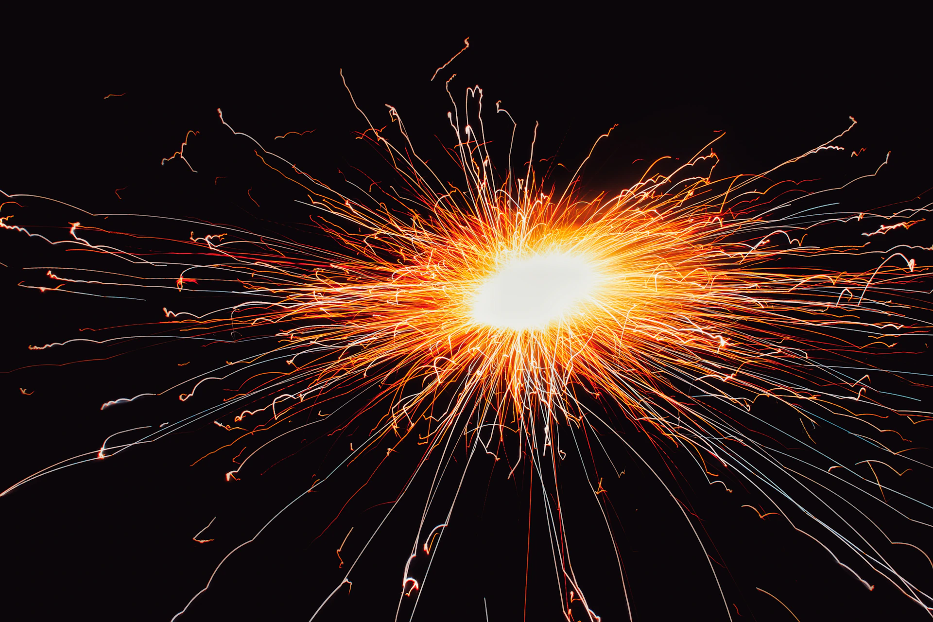 orange fireworks in the sky during night time