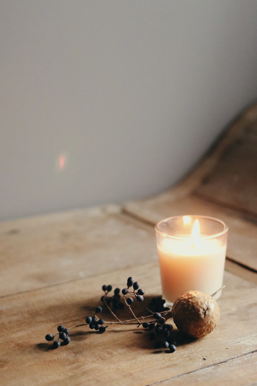 Calm candle mood
