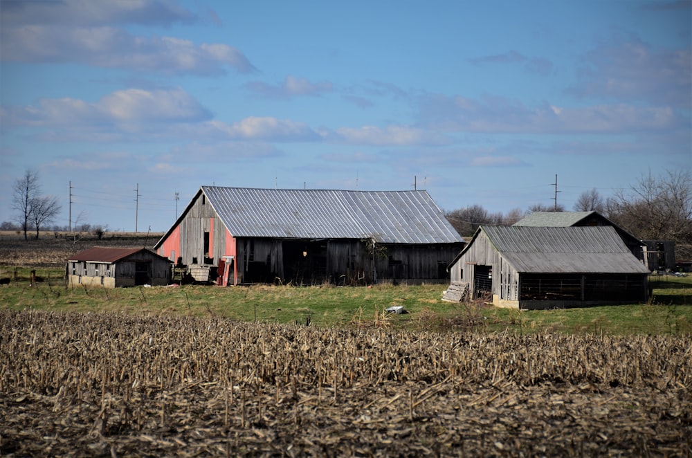 brown and gray wooden house under blue sky during daytime