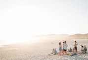 people on beach during daytime