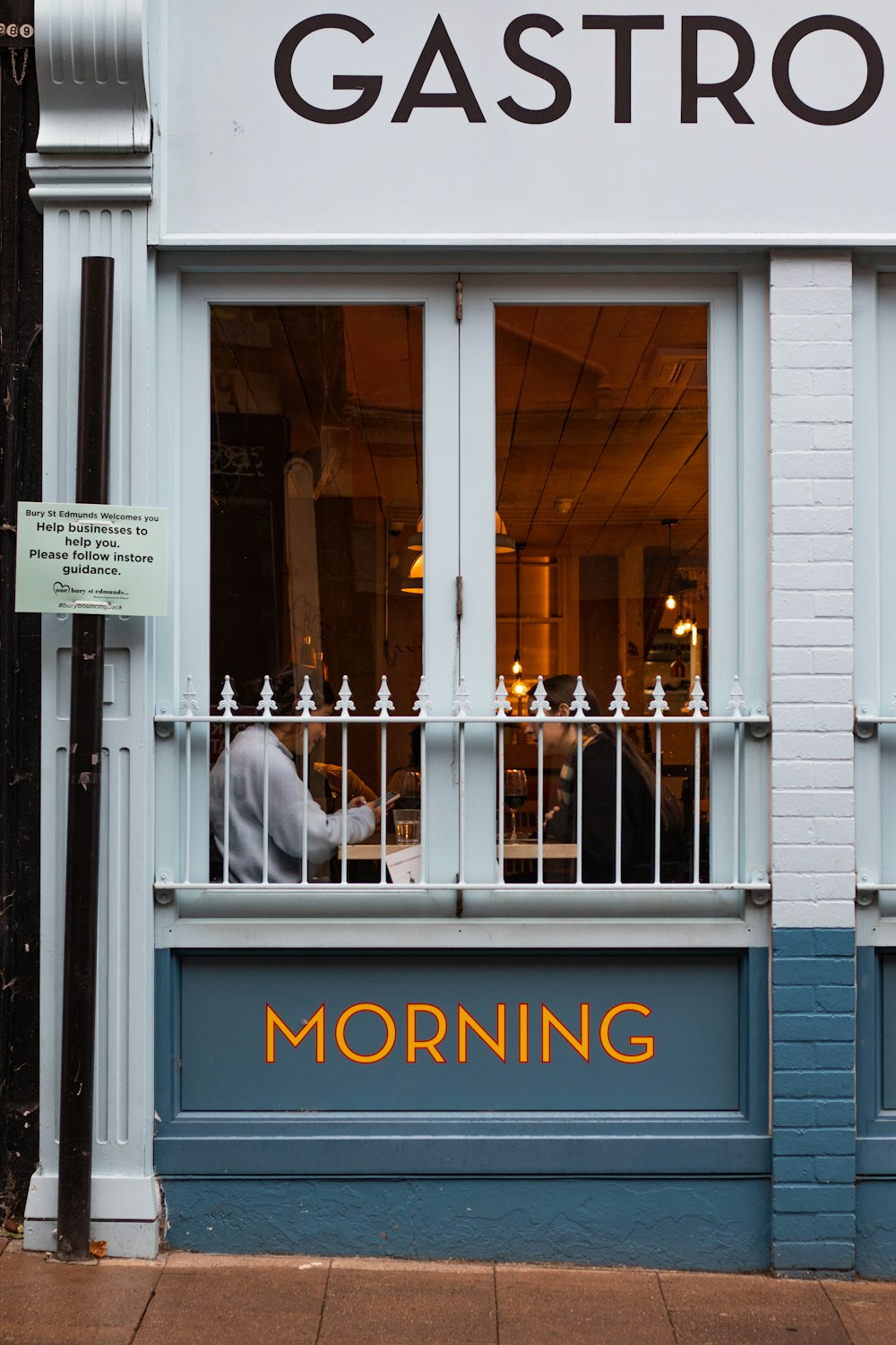 white wooden framed glass window