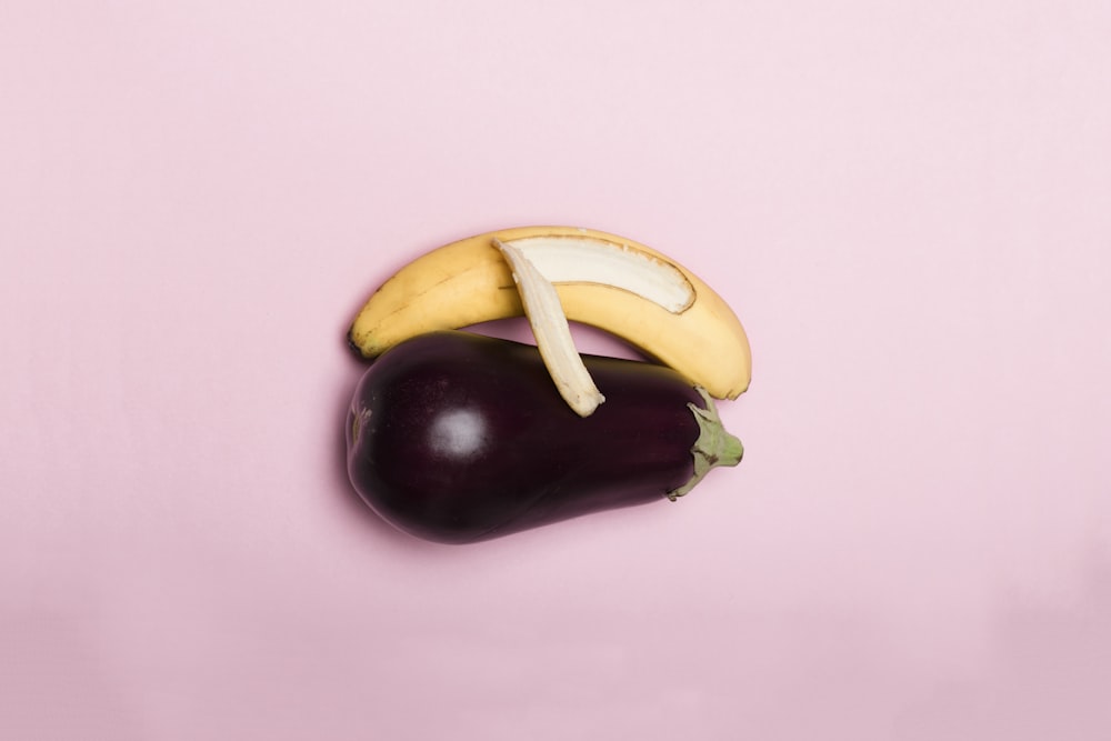 yellow banana fruit on white table