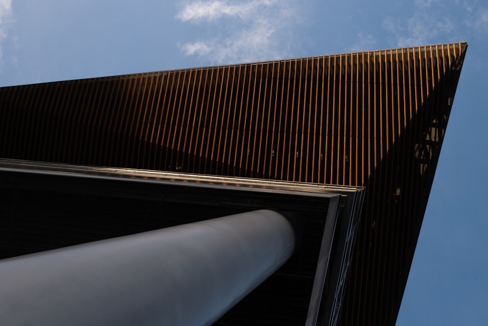 brown and white wooden roof