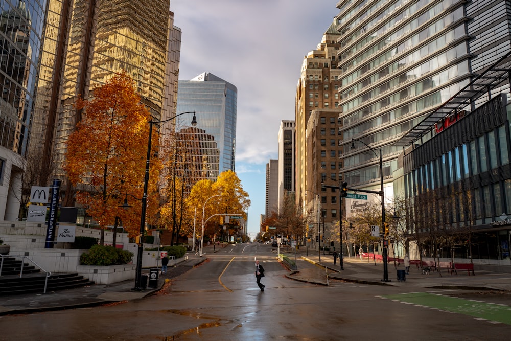 people walking on pedestrian lane near high rise buildings during daytime