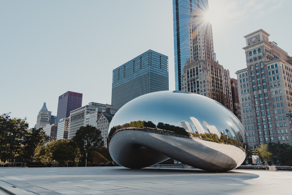 cloud gate chicago during daytime