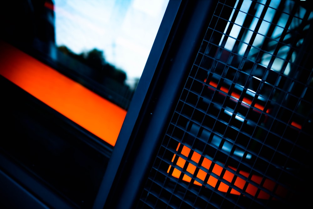 black framed glass window during daytime