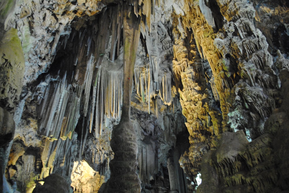 brown and gray rock formation