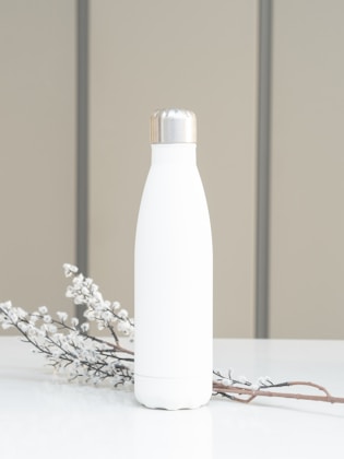 Budget insulated water bottle on a table