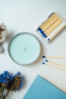 white round ceramic plate with white powder