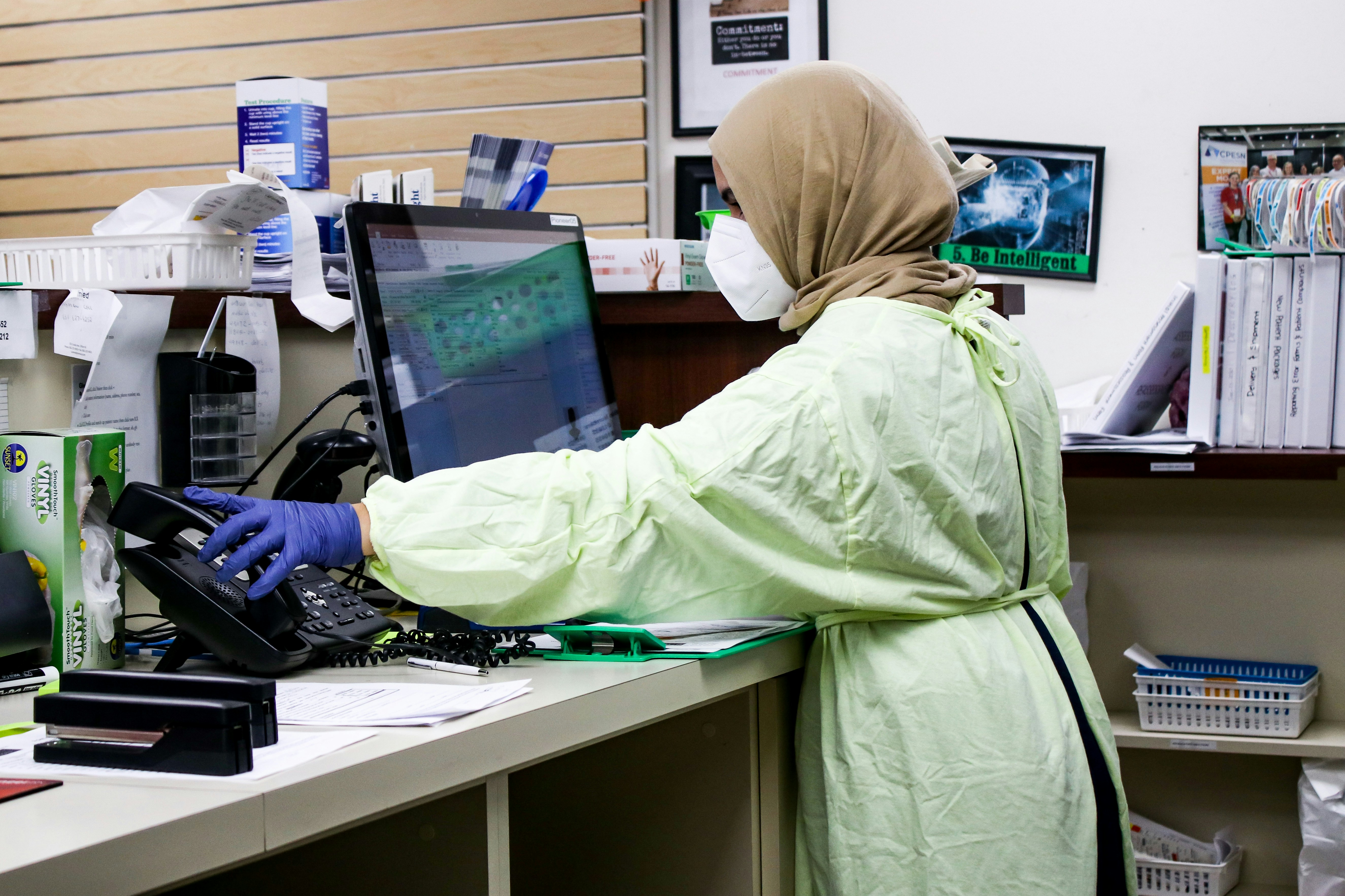 Pharmacy during pandemic. CureMed in Clifton, New Jersey