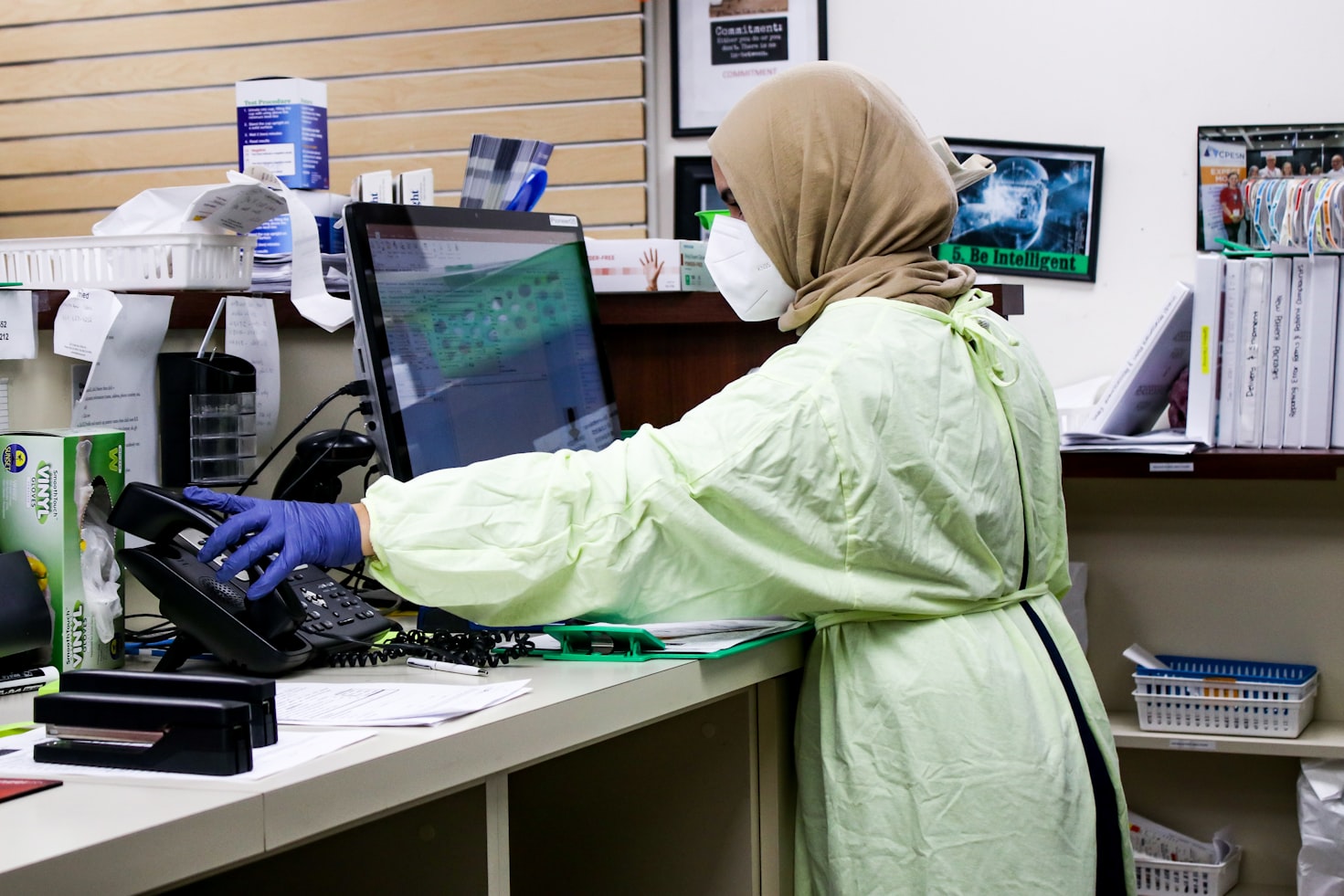 healthcare women in PPE