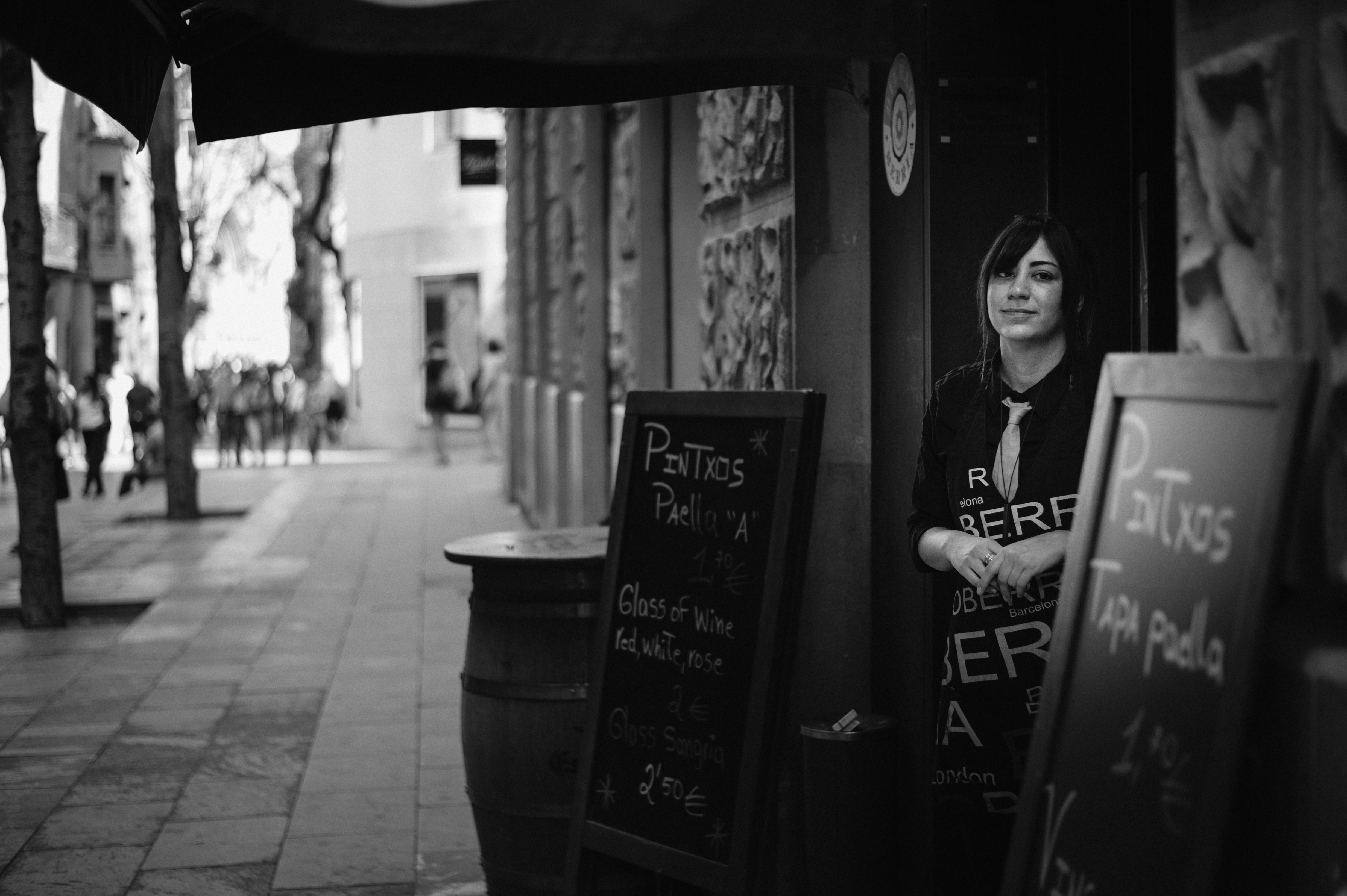 Waitress from the bar.