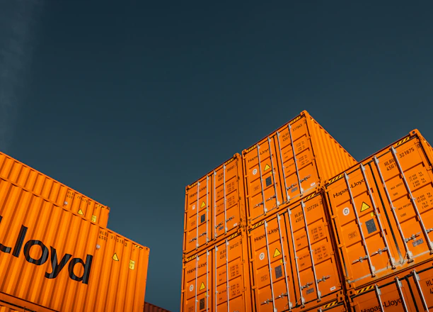A professional team working on international trade logistics.