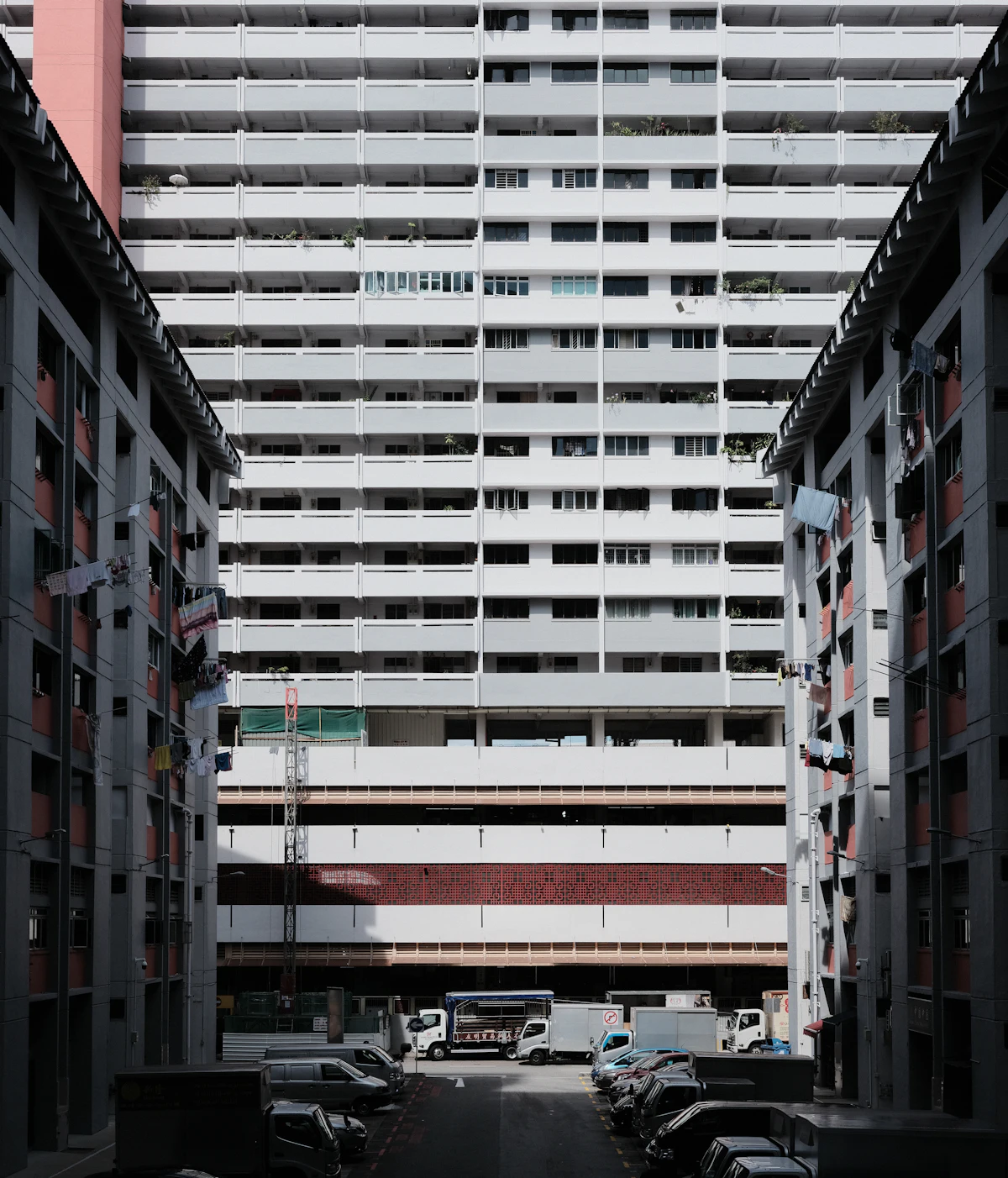 Facade of a public housing block