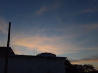 An atmospheric shot of a cityscape at dusk, used in a recent digital storytelling project.